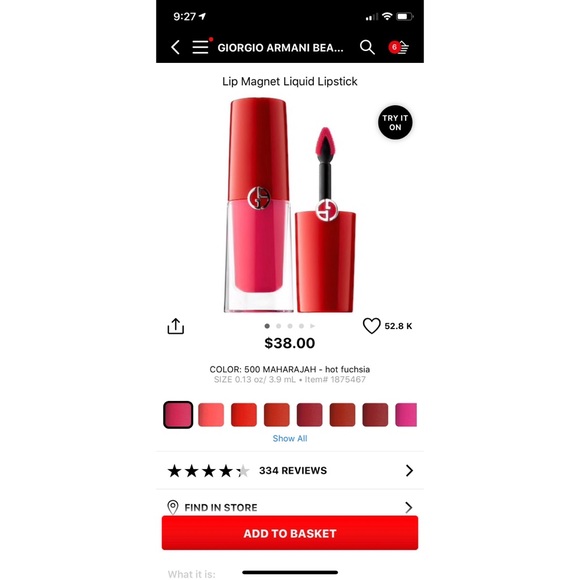 Giorgio Armani Lip Magnet Liquid Lipstick #500 - Picture 3 of 4